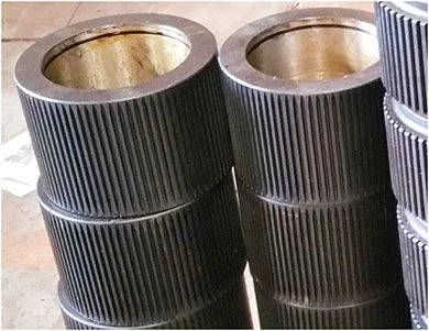 Roller shell for ring die animal feed pellet mill