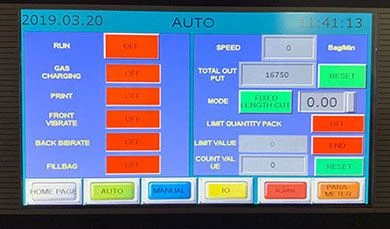 PLC of coffee packaging machine