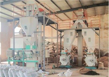 Línea completa de producción de pellets de madera 2T / H