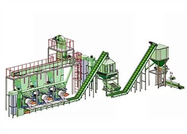 Línea de producción de pellets de aserrín