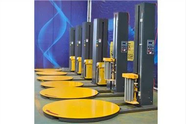 Máquina de embalaje extensible de paletas