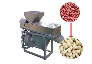 Máquina peladora de piel roja de maní